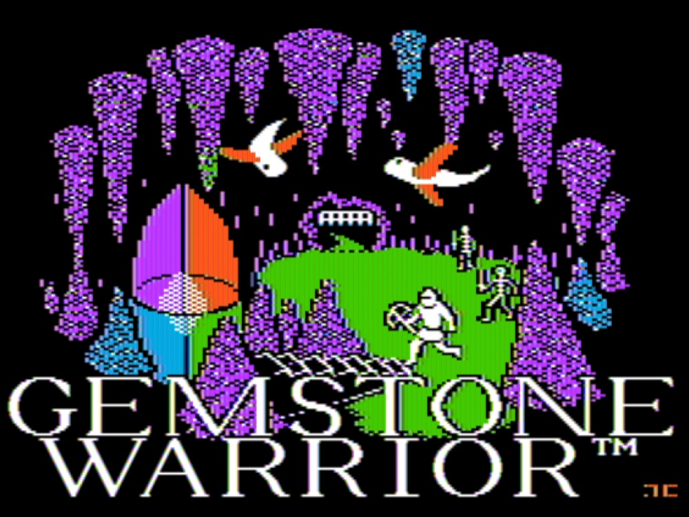 Title Screen of Gemstone Warrior for Apple II